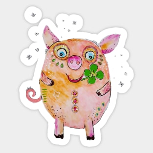 Lucky pig Sticker